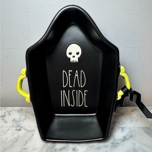 ✨🆕 Rae Dunn Dead Inside Medium Sized Bakeware Candy Dish Halloween Decor